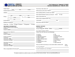 Patient Name: How did you hear about us? Preferred Name