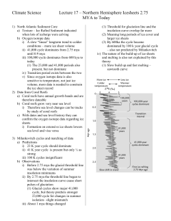 Climate Science Lecture 17 &ndash; Northern Hemisphere Icesheets 2.75
