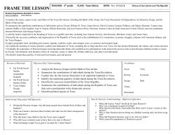 frame the lesson - Trinity Basin Preparatory