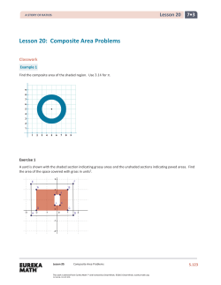 Lesson 20: Composite Area Problems