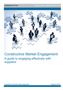 Constructive Market Engagement