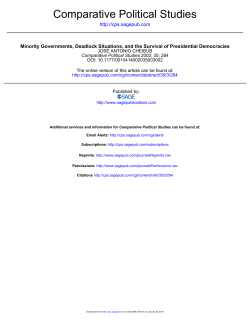 Comparative Political Studies