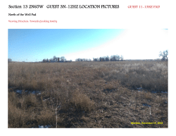 Well Pad Pictures Section 13 2N65W Guest 11-13HZ Pad