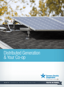 Distributed Generation  - Farmers Electric Cooperative