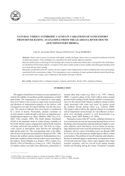 natural versus anthropic causes in variations of sand export from