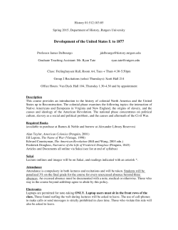 Development of U.S. I (sections 01-04)