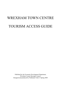 wrexham town centre tourism access guide