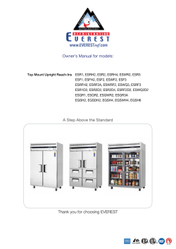 Product Drawings - Everest Refrigeration