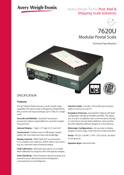 Modular Postal Scale - Avery Weigh