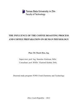 the influence of the coffee roasting process and coffee
