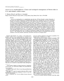 Causes and ecological consequences of brown tides in US
