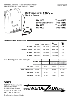 230 V - Weidezaun.info