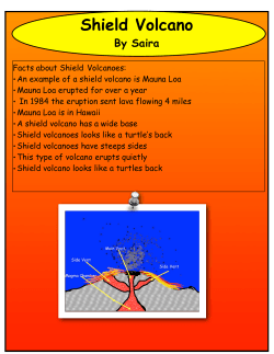 Shield Volcano - Sign in to Horace Mann School