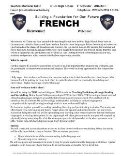 french - Niles Community Schools