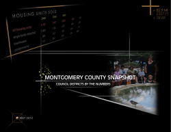 Montgomery County Snapshot: Council Districts by the Numbers