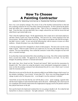 How to Choose a Painting Contractor