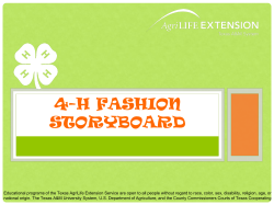 Fashion Storyboard - Williamson County Extension Office