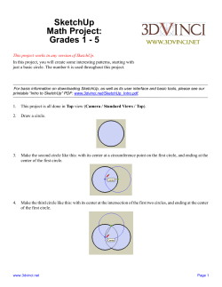 SketchUp Math Project: Grades 1 - 5