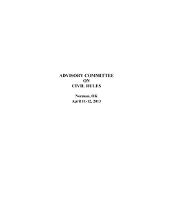advisory committee on civil rules
