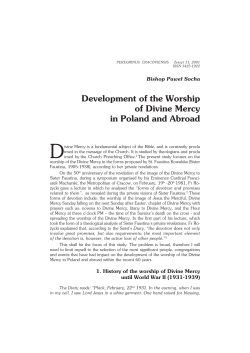 Development of the Worship of Divine Mercy in Poland and Abroad