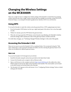 change wireless settings WCB3000N
