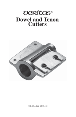 Dowel and Tenon Cutters