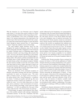 The Scientific Revolution of the 17th Century