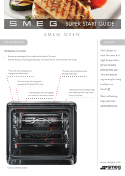 Oven SUPERSTART GUIDE 2015.indd
