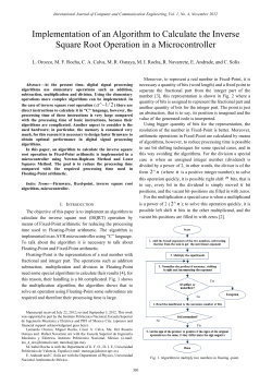 Implementation of an Algorithm to Calculate the Inverse Square