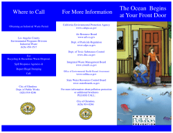 The Ocean Begins at Your Front Door