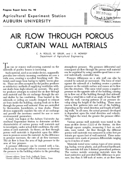 air flow through porous curtain wall materials