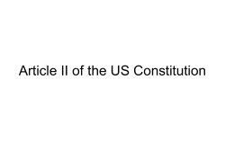 Article I of the US Constitution
