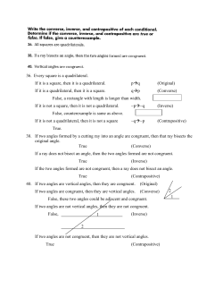 36. Every square is a quadrilateral. If it is a square, then it is a