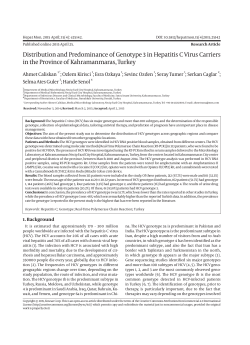 Distribution and Predominance of Genotype 3 in Hepatitis C Virus