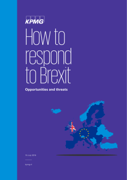 How to respond to Brexit