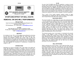 startling effect of ball scats removal on sag mill performance