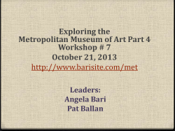 Leaders: Angela Bari Pat Ballan