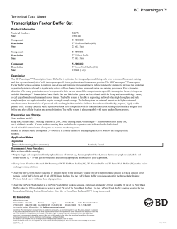 Transcription Factor Buffer Set &mdash; 562574