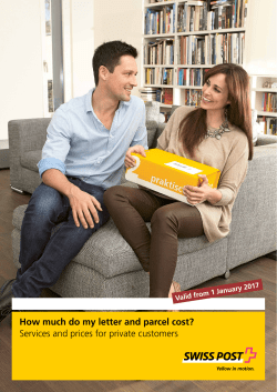 How much do my letter and parcel cost? Services and prices for