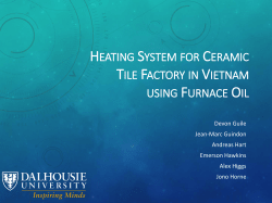 Heating System for Ceramic Tile Factory using