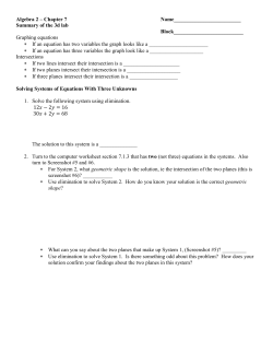 Algebra 2 &ndash; Chapter 7 Name_________________________