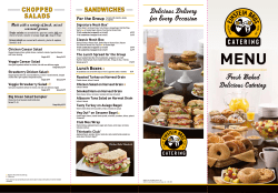 Catering Menu