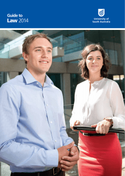Law 2014 - University of South Australia