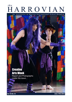 Harrovian Vol18 No.14 - Harrow International School Bangkok