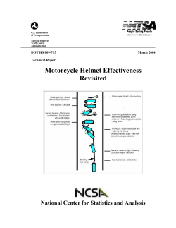 Motorcycle Helmet Effectiveness Revisited - CrashStats