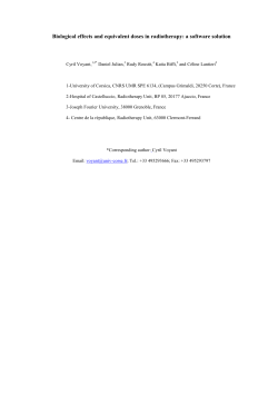 Biological effects and equivalent doses in