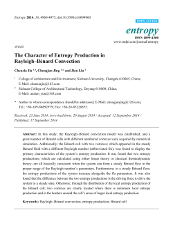 The Character of Entropy Production in Rayleigh–Bénard Convection
