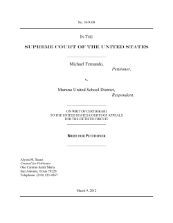 St. Mary`s University School of Law, 2012 Best Brief Overall, Alyssa