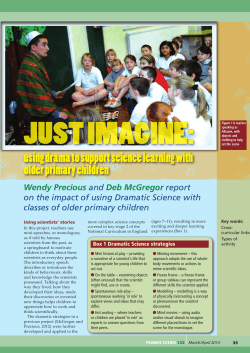 Just imagine: using drama to support science learning with older