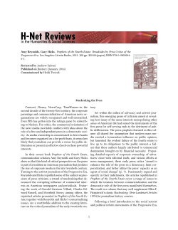 Muckraking the Press - H-Net